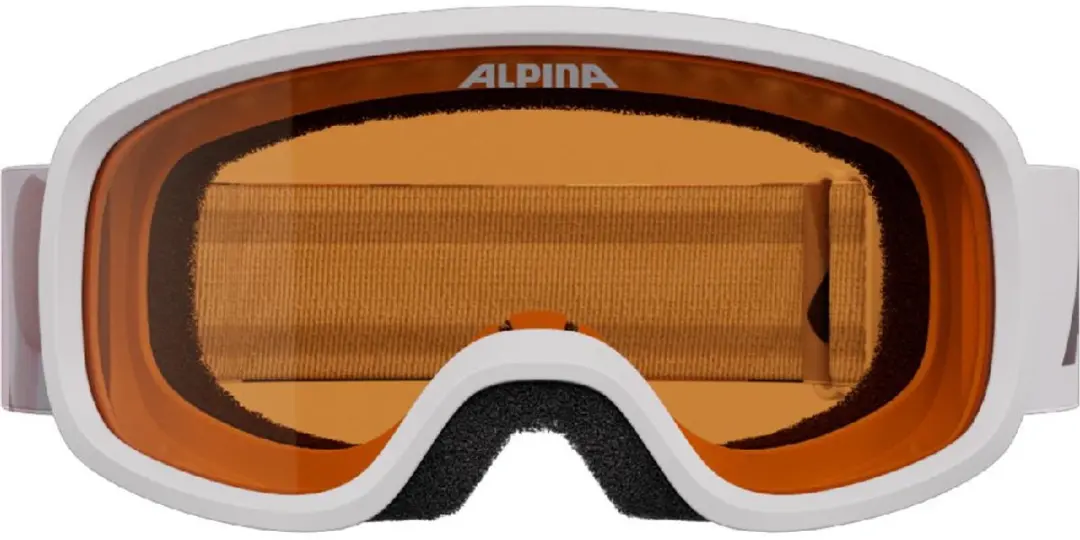 Alpina Piney 2.0 Junior Skibril - Oranje lens - Wit/Roze