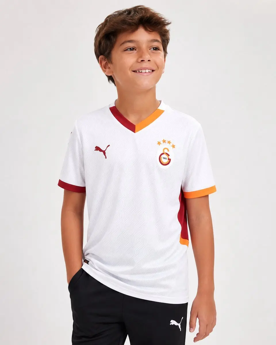PUMA Galatasaray Uitshirt Jr - Voetbalshirt M - Wit Rood