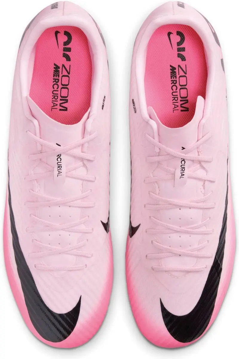 Nike Zoom Mercurial Vapor 15 Academy FG/MG - 44.5 - Roze/Zwart