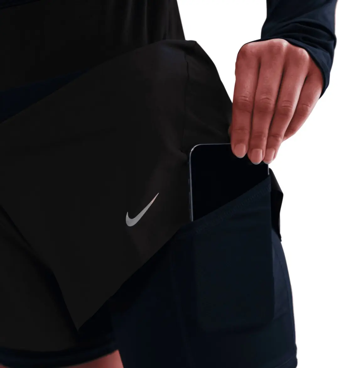 Nike Swift 2in1 Runningshorts HJ5376-010 - XS - Zwart