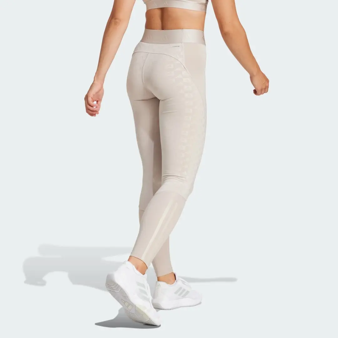Adidas Performance Hyperglam Emboss Legging M - Beige