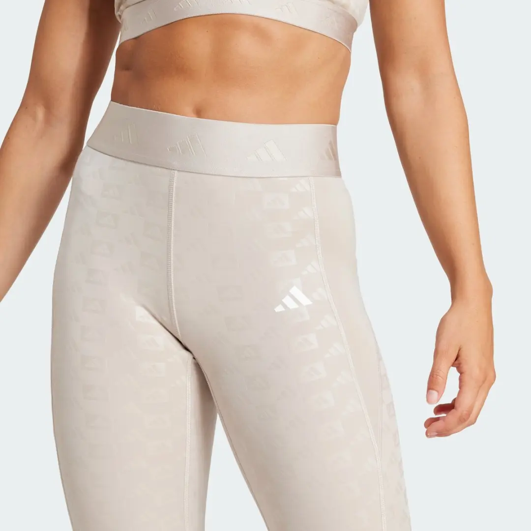 Adidas Performance Hyperglam Emboss Legging M - Beige