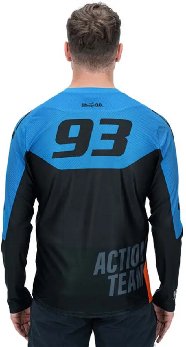 Cube Edge Actionteam Enduro-trui - Blauw/Zwart S