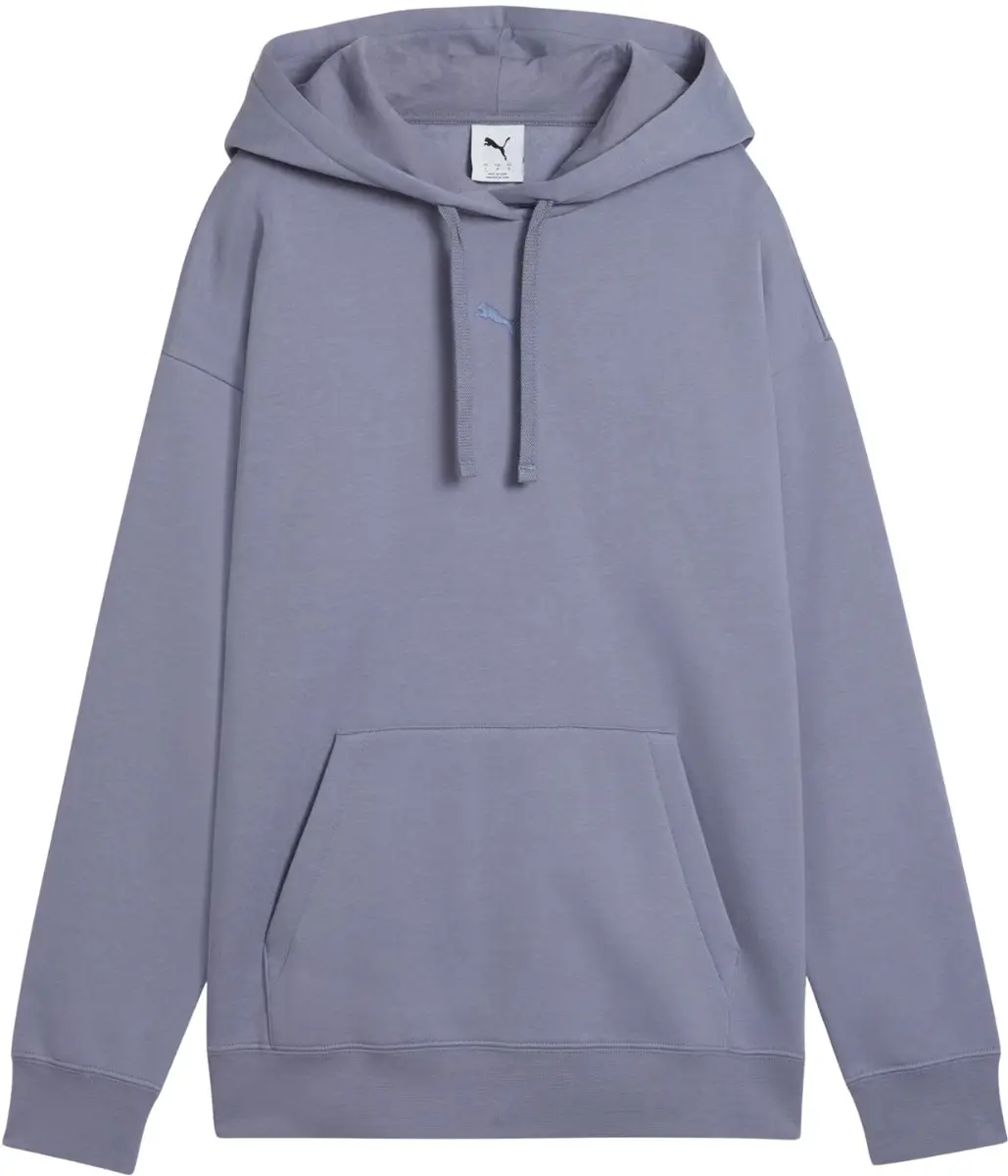 PUMA ESS Centered Cat Logo Relaxed Hoodie - Paars S