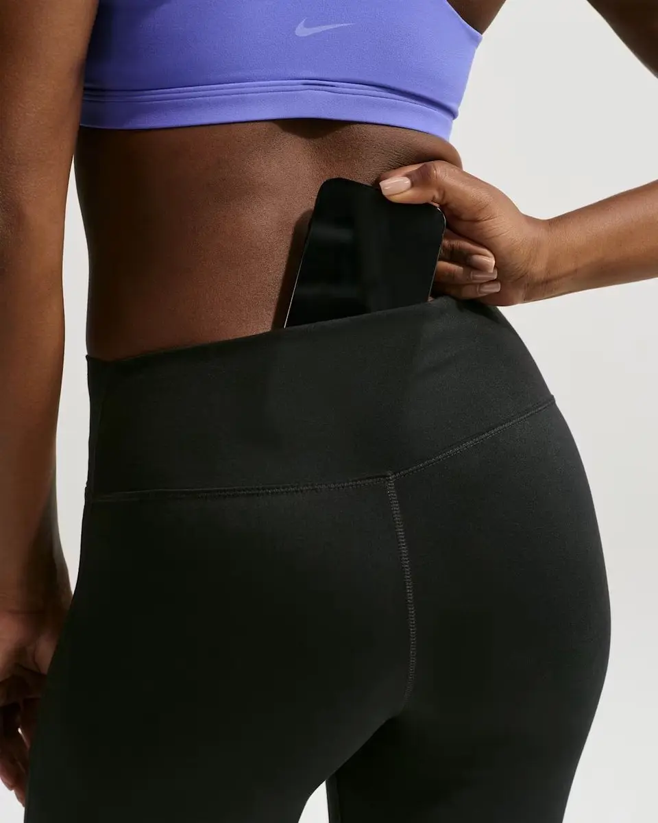 Nike Sportbroek One High Waist Flared Dames M - IB9135-010 - Zwart