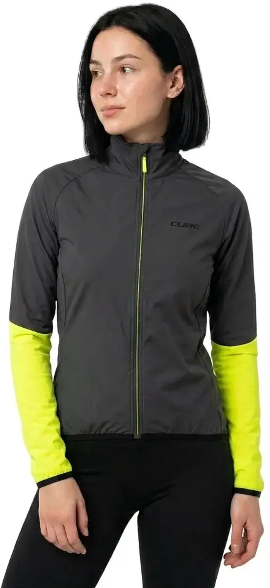 Cube Cmpt Jas - Vrouw - XL - Zwart/Geel