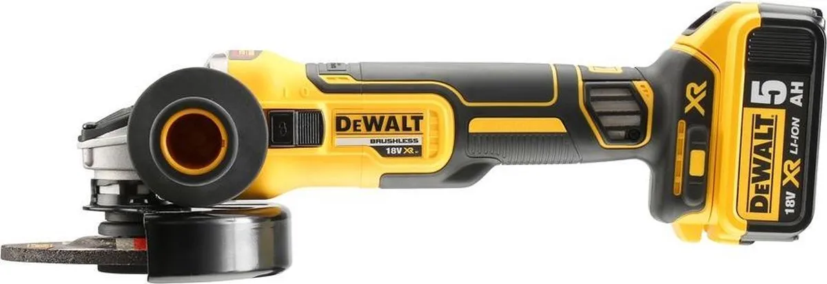 DeWalt DCG405P2-QW Haakse Slijper 18V - 125mm - 2x 5000mAh