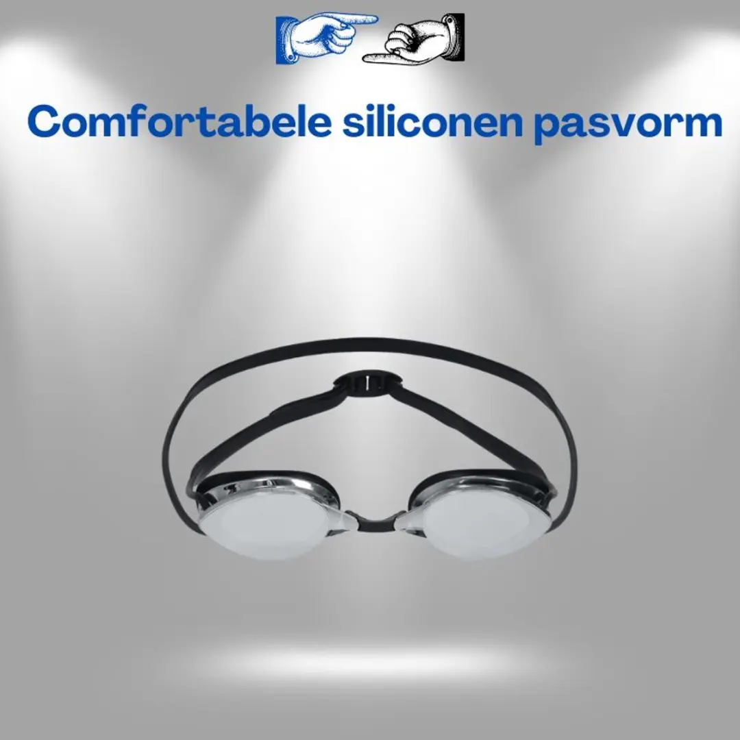 Bestway Zwembril 21066 Black Mirror - Spiegelend UV-beschermend zwemmasker