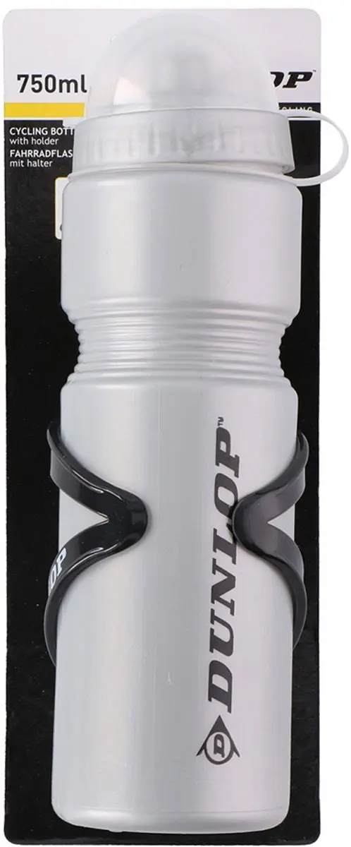 Dunlop Drinkfles met Houder 750ml - Zilver
