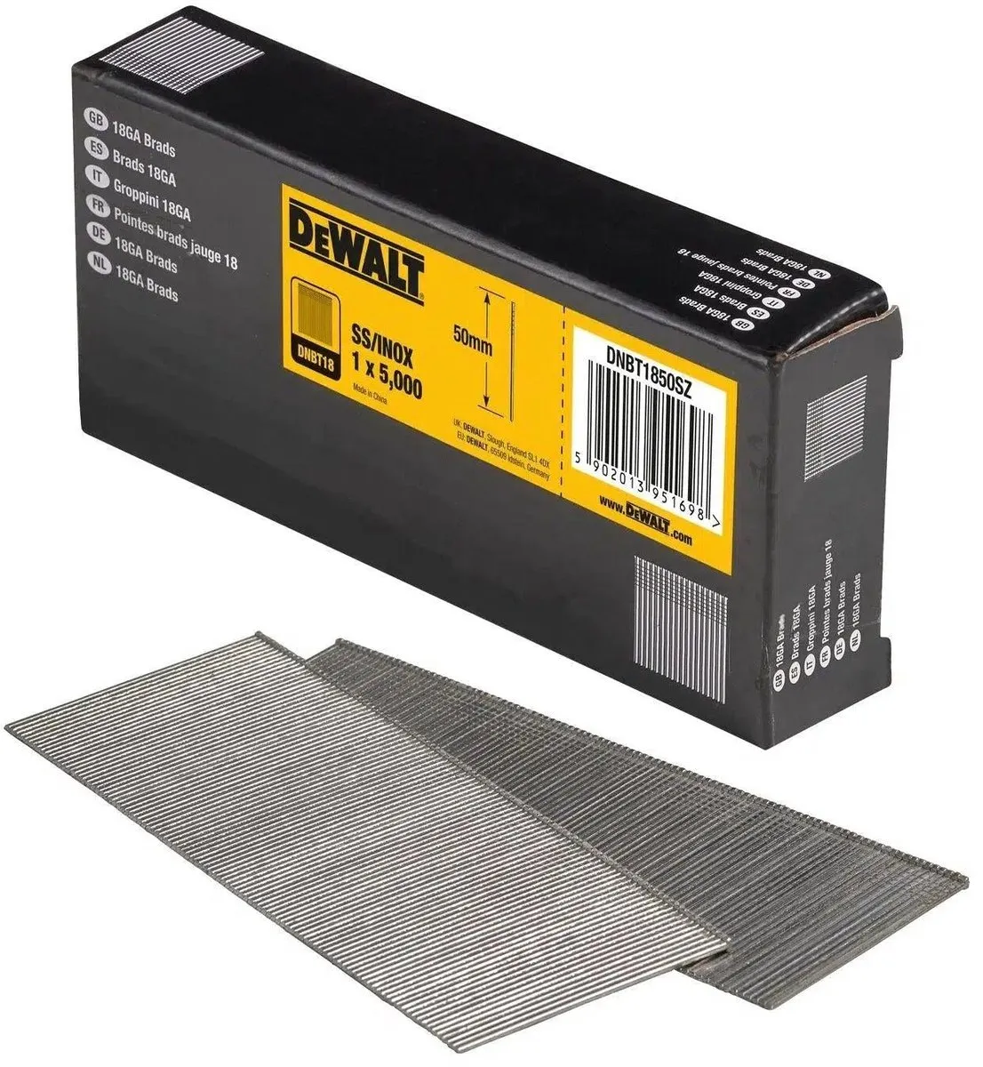 DeWalt DNBT1850SZ Spijkers voor Tacker - 5000 Stuks