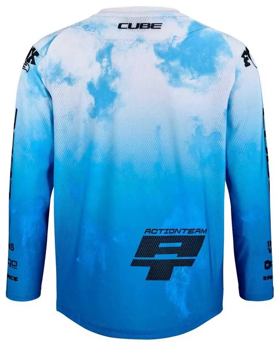 Cube Rookie X Actionteam Langarm Trui - M - Blauw