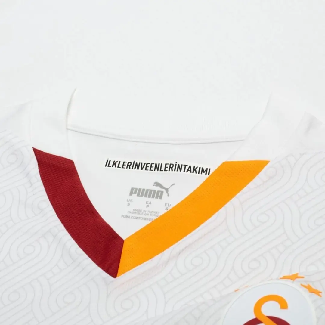 PUMA Galatasaray Uitshirt Jr - Voetbalshirt L - Wit/Oranje/Rood