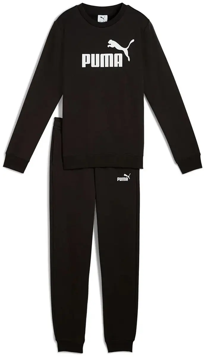 PUMA Ess Nº1 Logo Trainingspak - 13-14 jaar - Zwart