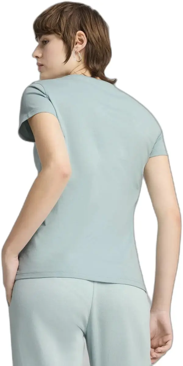 PUMA Ess Elevated Dames-T-shirt - XS - Groen