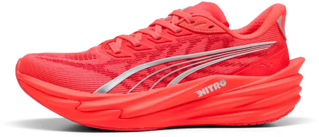 PUMA Deviate Nitro 4 Hardloopschoenen - 39 - Witte/Lichtpaarse