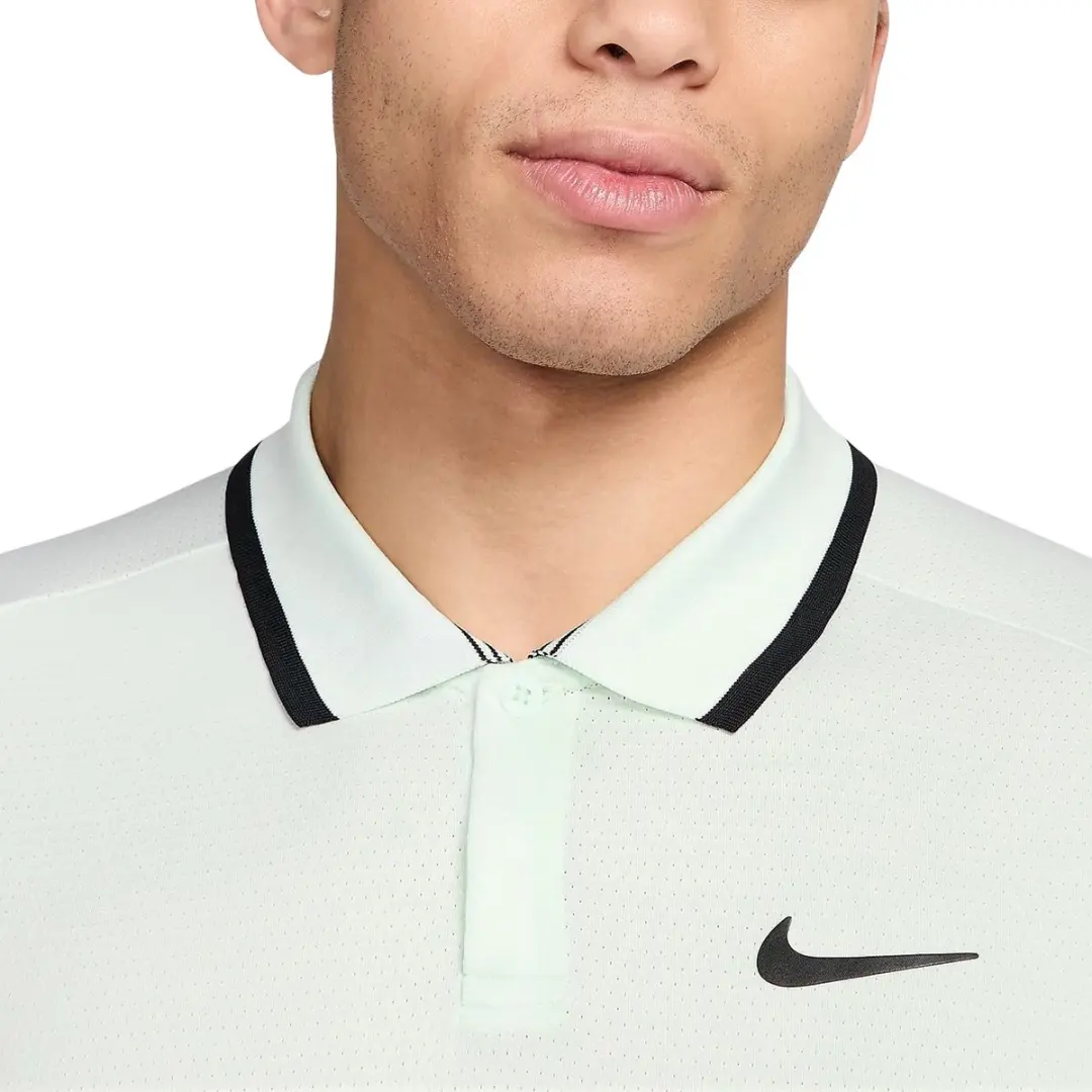 Nike Court Advantage Poloshirt - Lichtgroen/Zwart XL