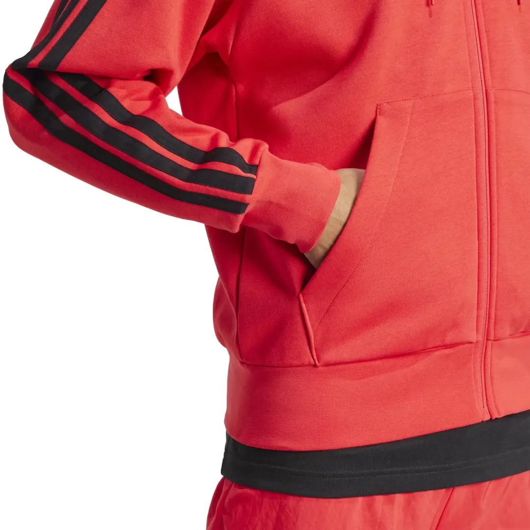 Adidas Essentials 3-Stripes Tracksuit Jas - Rood 4XL