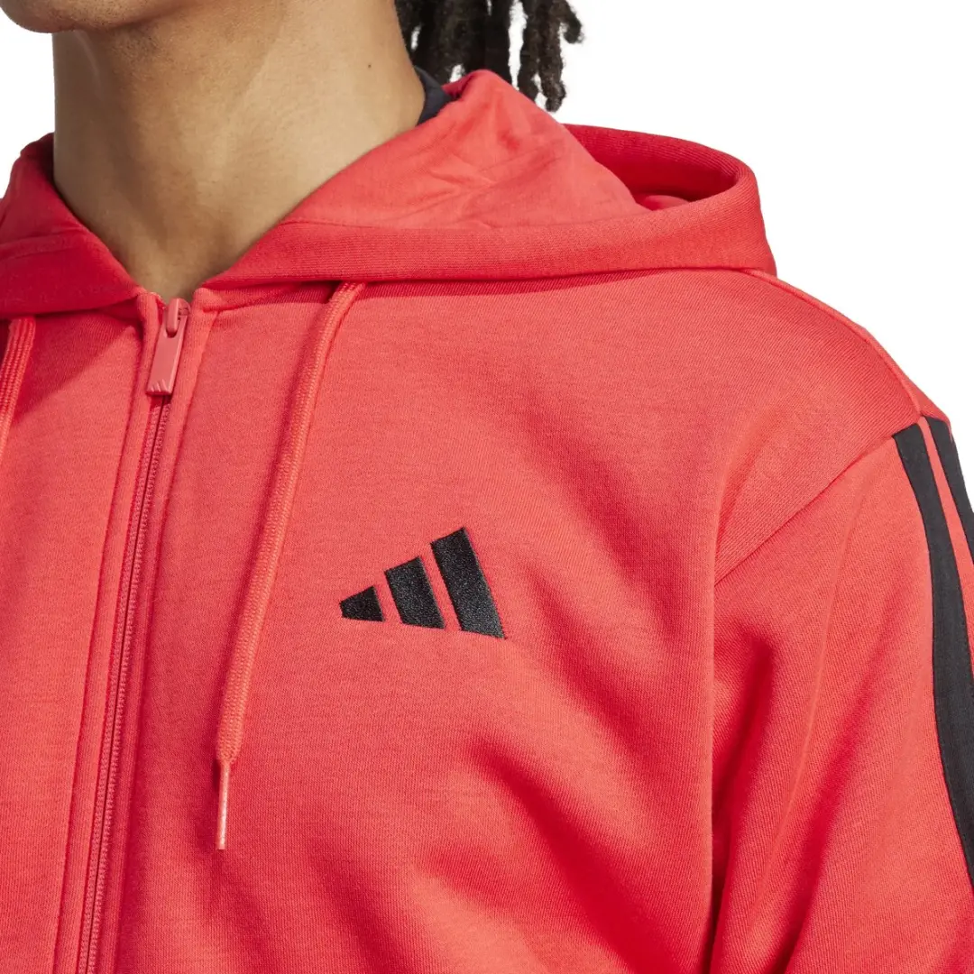 Adidas Essentials 3-Stripes Tracksuit Jas - Rood 4XL