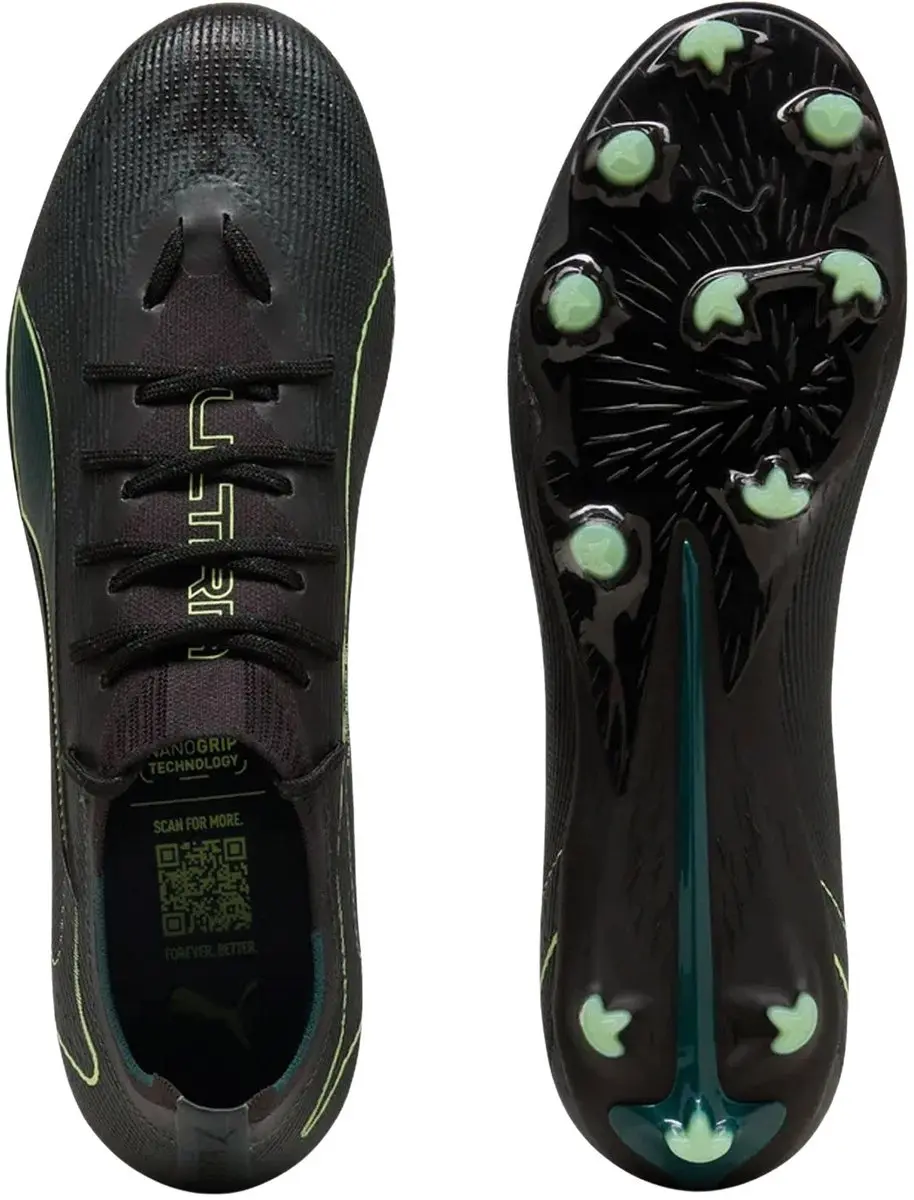 PUMA Ultra 6 Pro FG Voetbalschoenen - 47 - Zwart/Groen