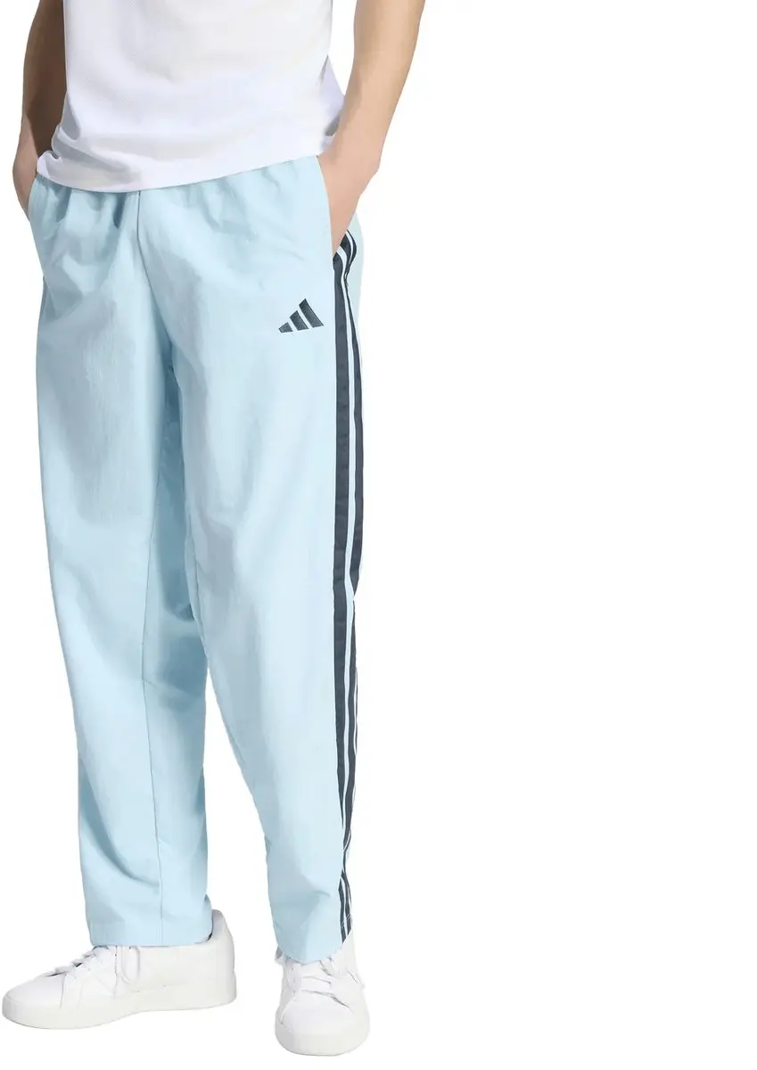 Adidas 3-Stripes Open Hem Trainingsbroek 4XL - Iceblu