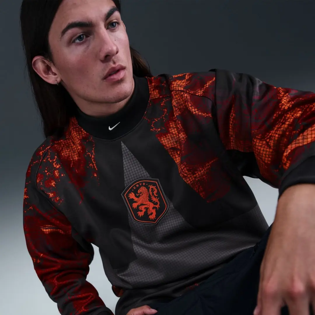 Nike Hollywood Keeper Voetbalshirt S - Zwart Oranje Wit