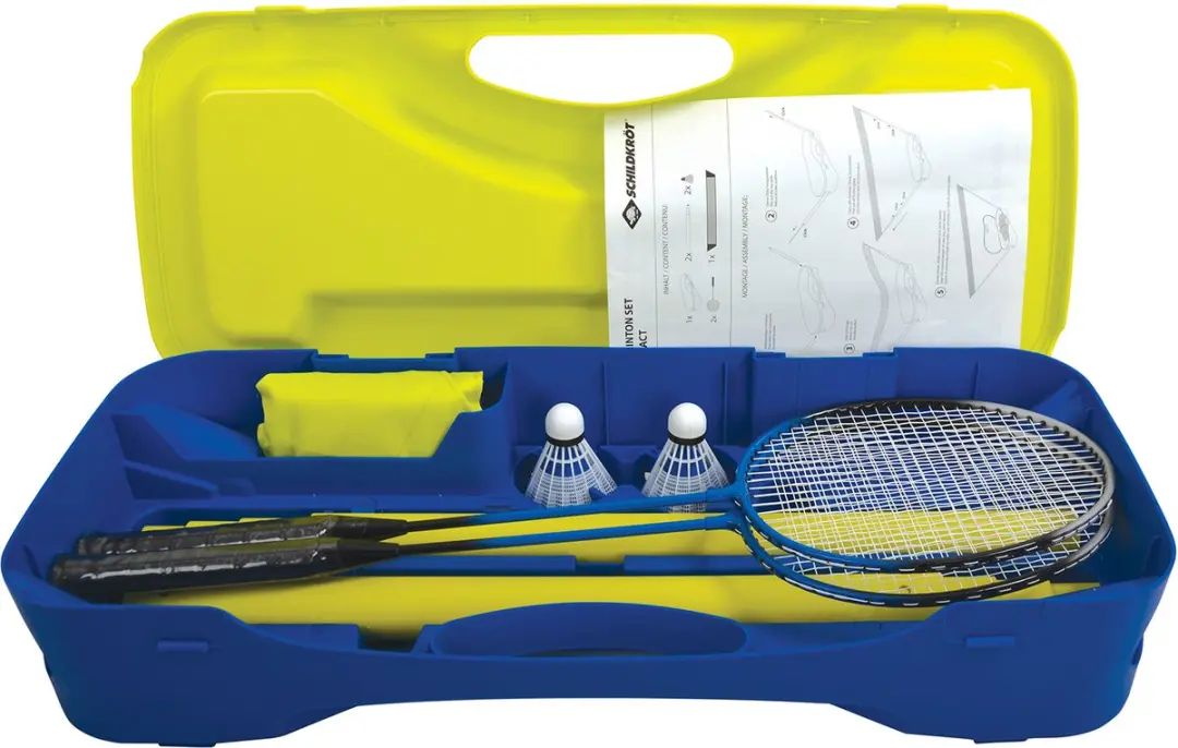Schildkröt Compact Badmintonset - Geel