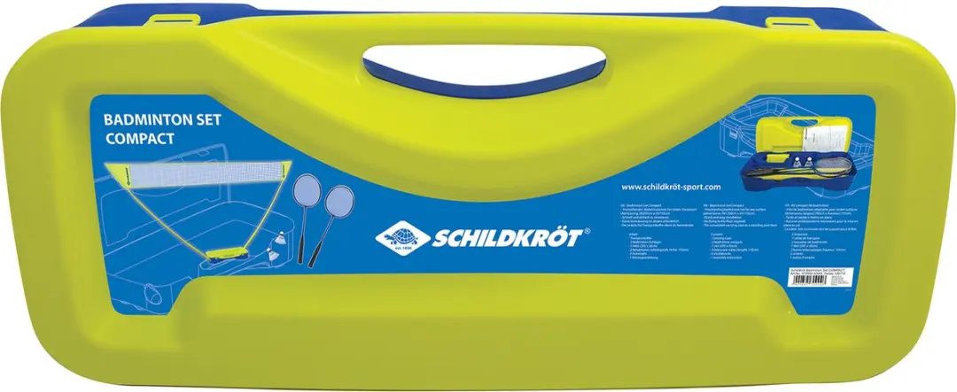 Schildkröt Compact Badmintonset - Geel