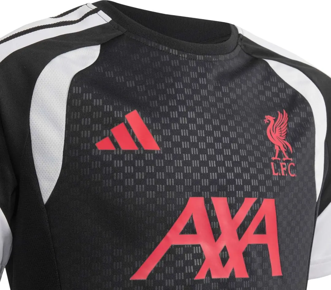 Adidas Liverpool Training Shirt Junior KB5751 - Maat 128 - Zwart/Grijs/Rood