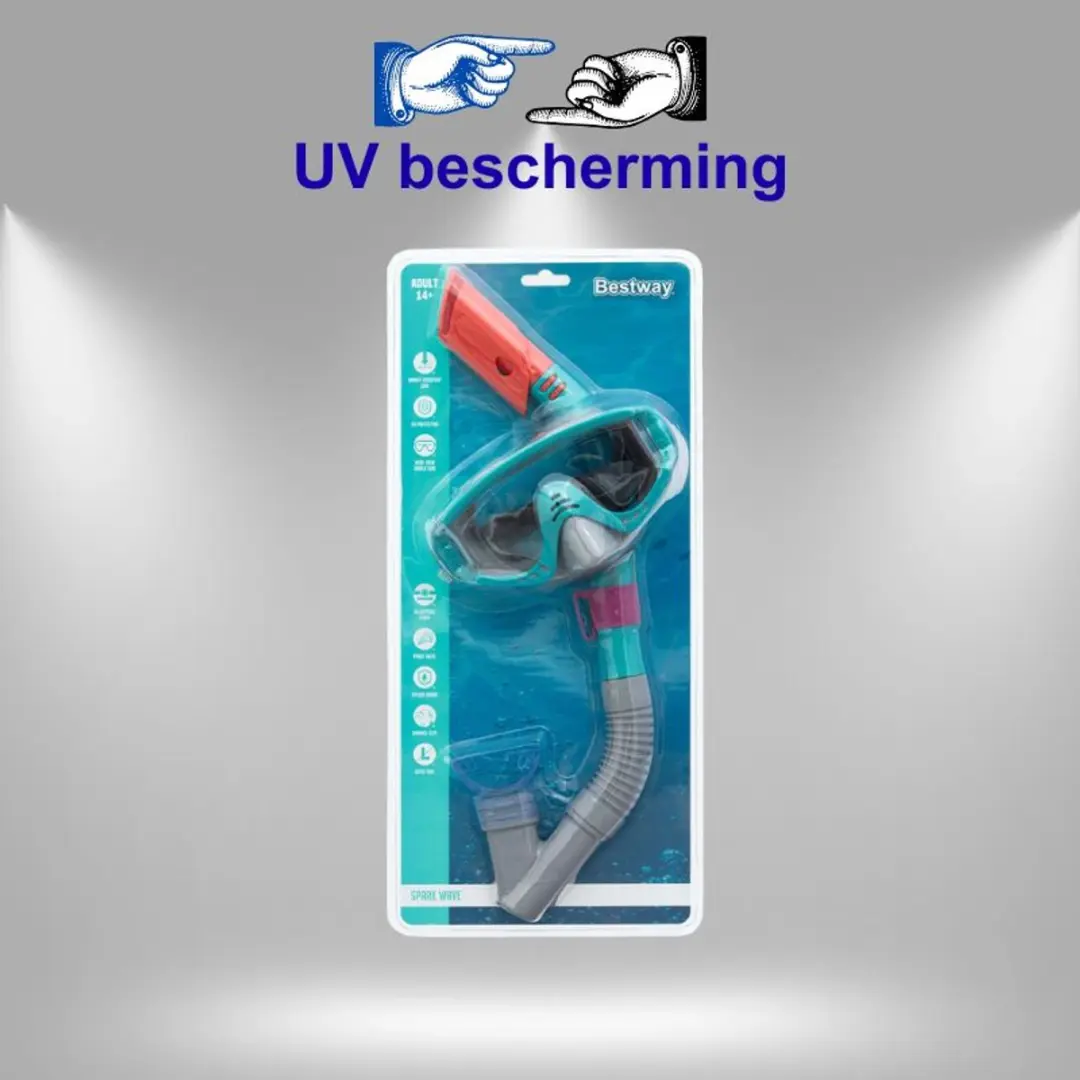 Bestway Duikset 24068 - Snorkelset met masker 14+ - Blauw