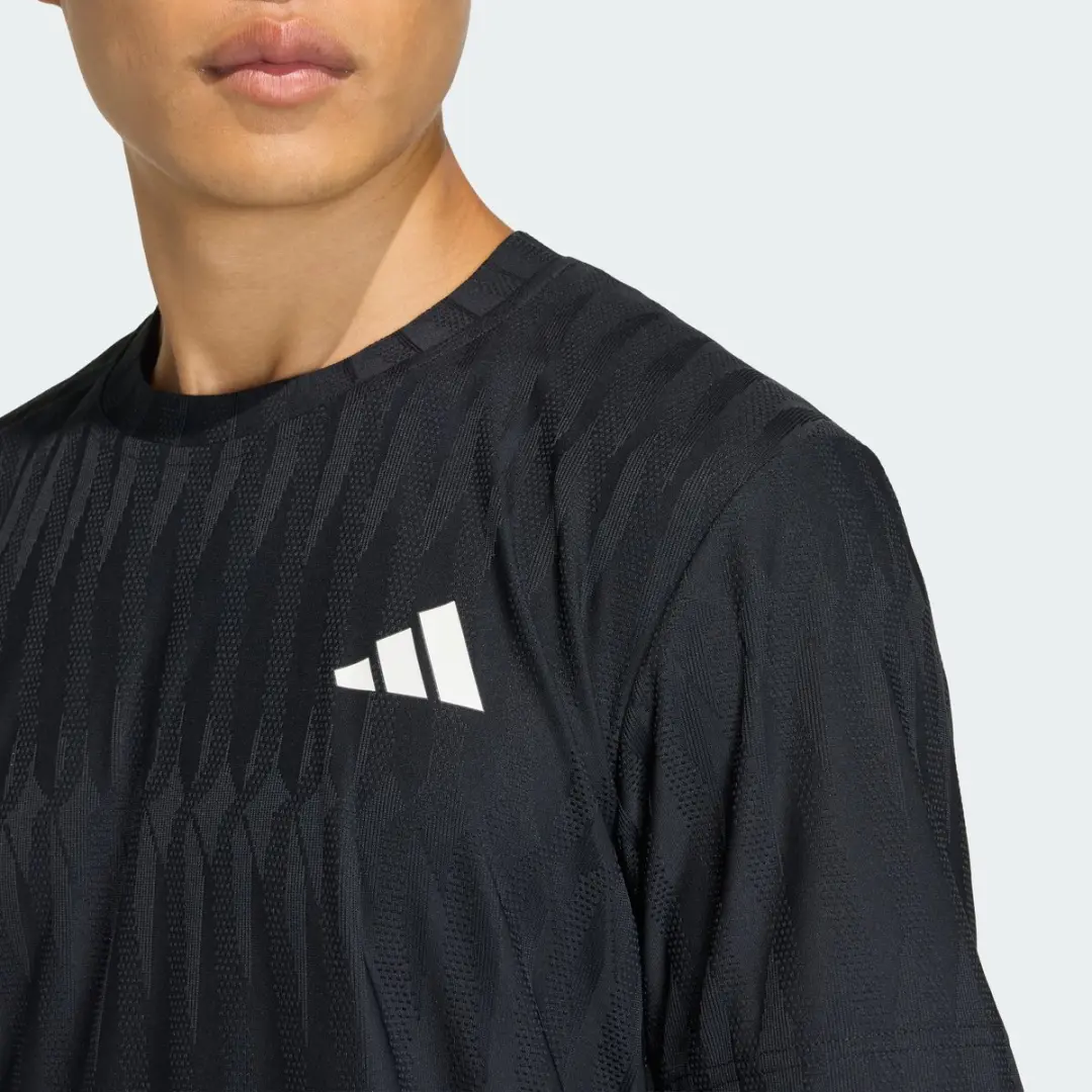Adidas Performance Climacool+ Airchill Freelift Tennis-T-Shirt KA5890 - Zwart - afbeelding 6 van 6
