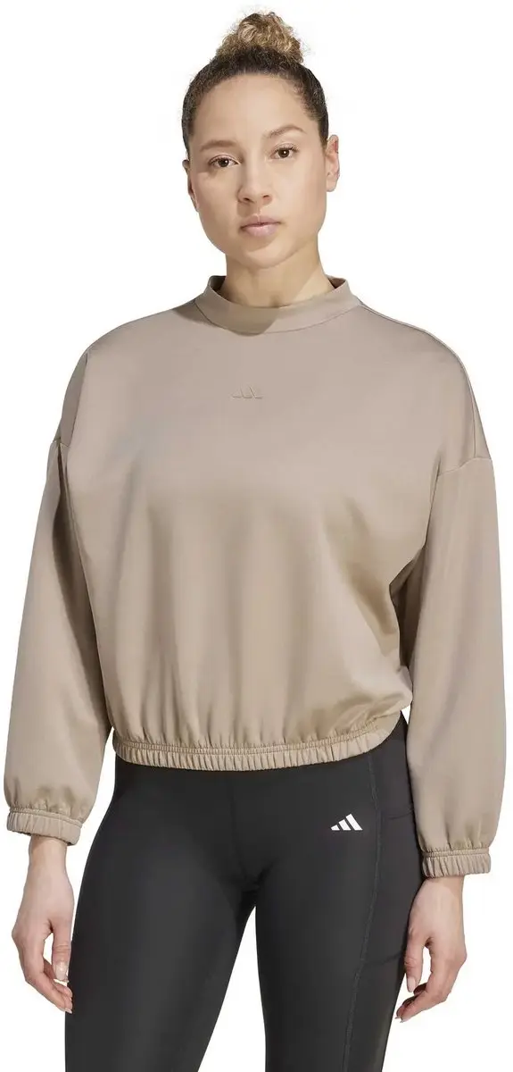 Adidas Motion Essentials Dames Sweatshirt - M - Bruin