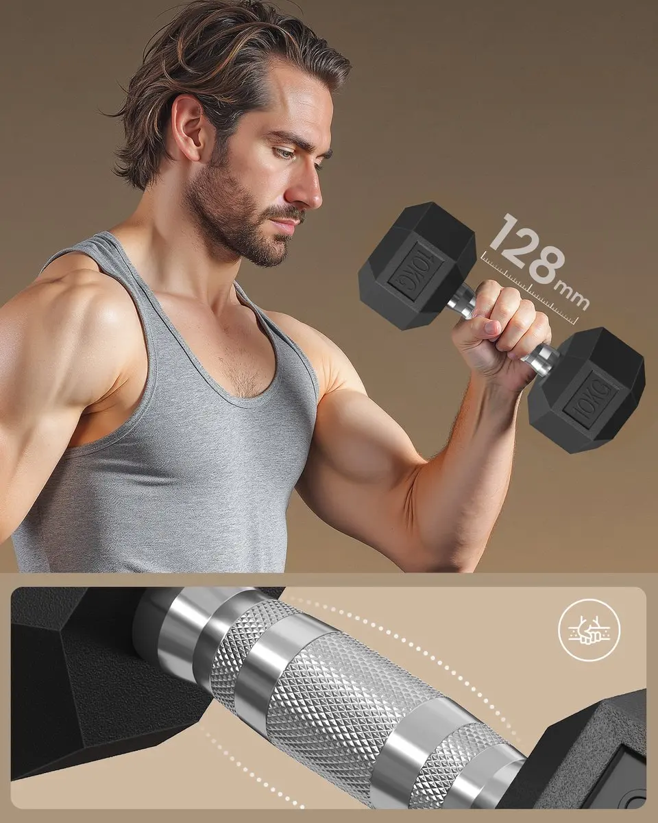 Songmics Hexagon Dumbbells SYL010B01 - 20 kg (2x10kg)