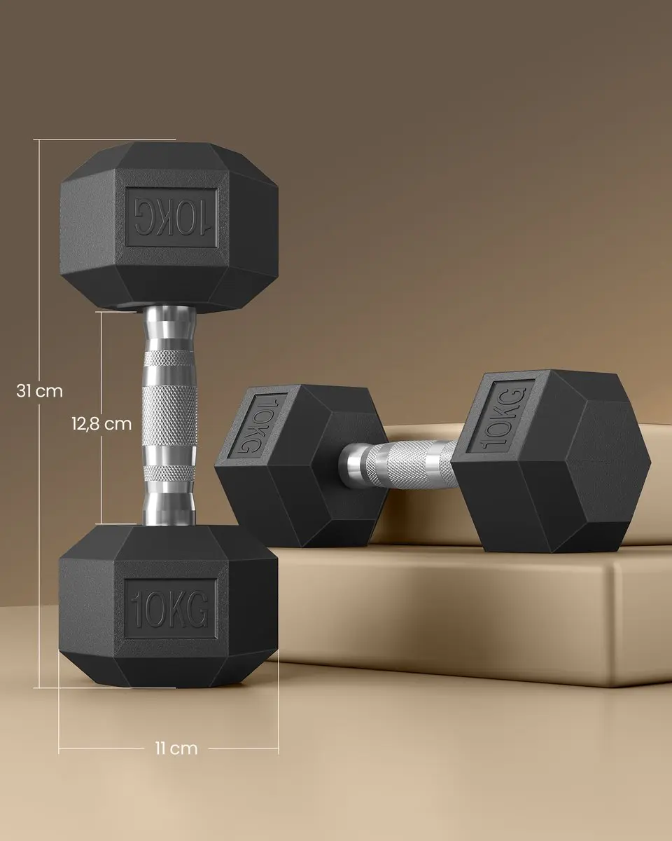 Songmics Hexagon Dumbbells SYL010B01 - 20 kg (2x10kg)