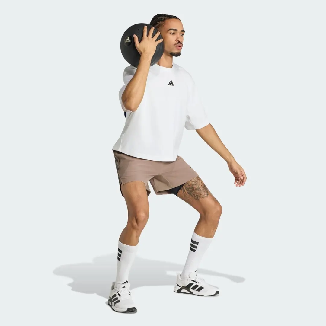 Adidas Performance D4t Primelift 3 Stripes Short KS1149 - XS - Beige