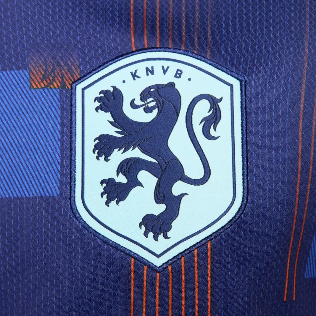 Nike OranjeLeeuwinnen Uitshirt 2024-2025 Heren HM7666-492 - S - Blauw/Oranje