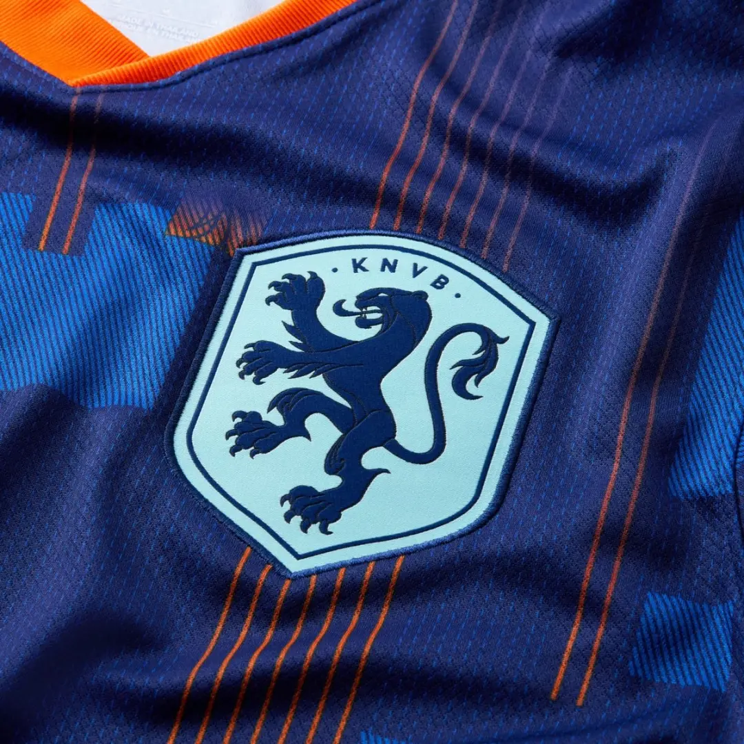 Nike OranjeLeeuwinnen Uitshirt 2024-2025 Heren HM7666-492 - S - Blauw/Oranje