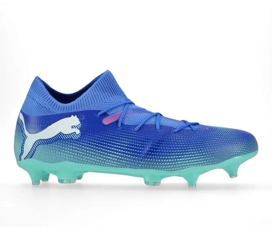 PUMA Future 7 Match MXSG Voetbalschoenen 43 - SG - Bluemazing/White/Electric Peppermint