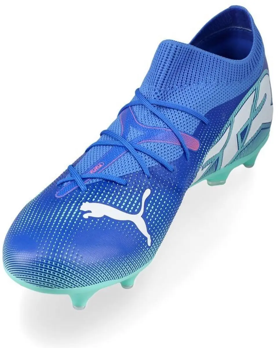 PUMA Future 7 Match MXSG Voetbalschoenen 43 - SG - Bluemazing/White/Electric Peppermint
