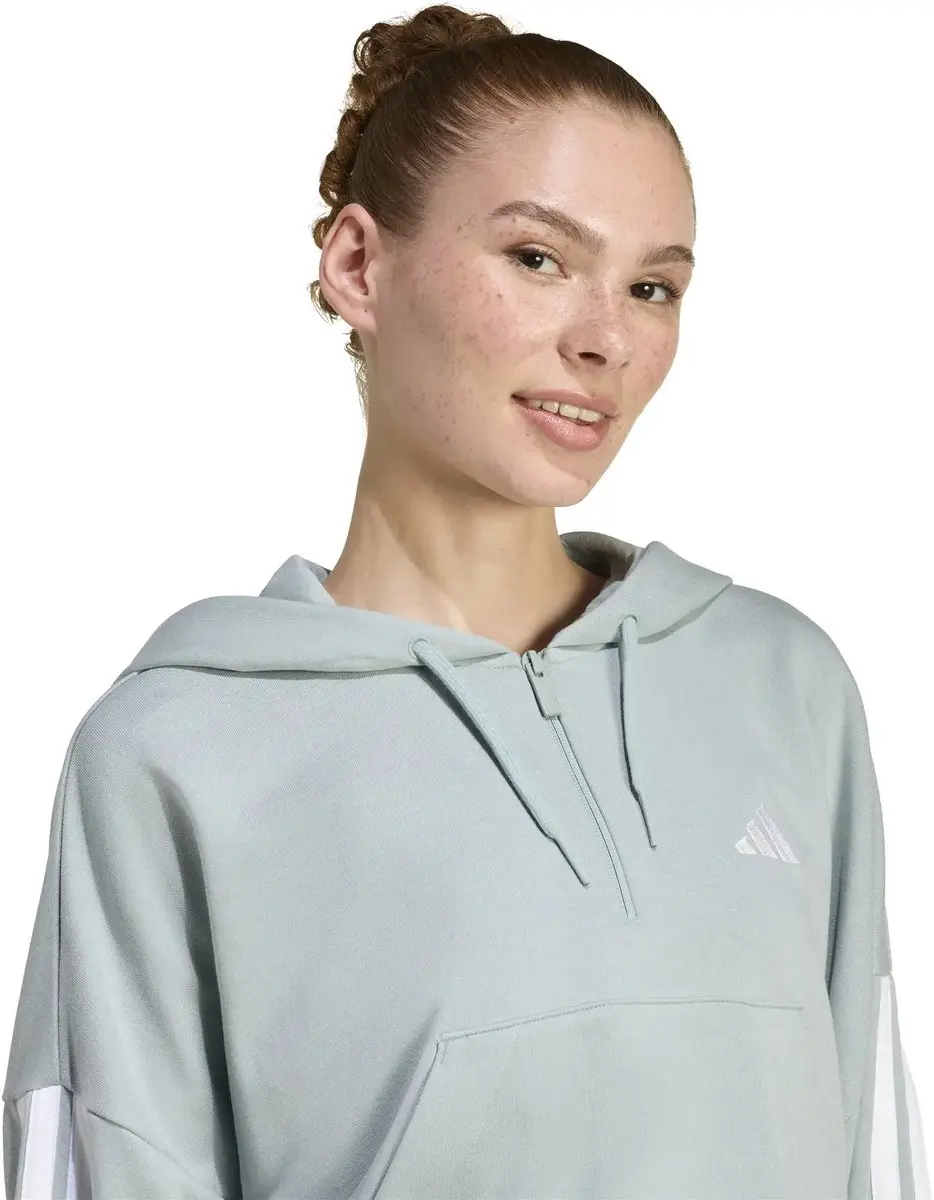 adidas Essentials 3-Stripes KLG93 Sweater - XXS - Witte/Woestijnroze