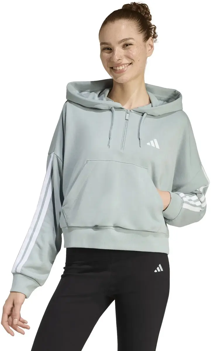 adidas Essentials 3-Stripes KLG93 Sweater - XXS - Witte/Woestijnroze