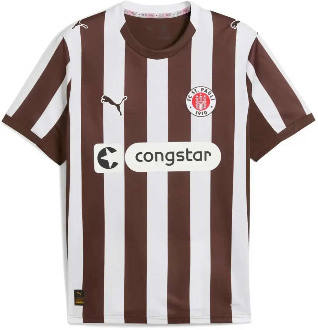 PUMA Thuis Shirt FC St. Pauli 2025/26 - XS - Bruin