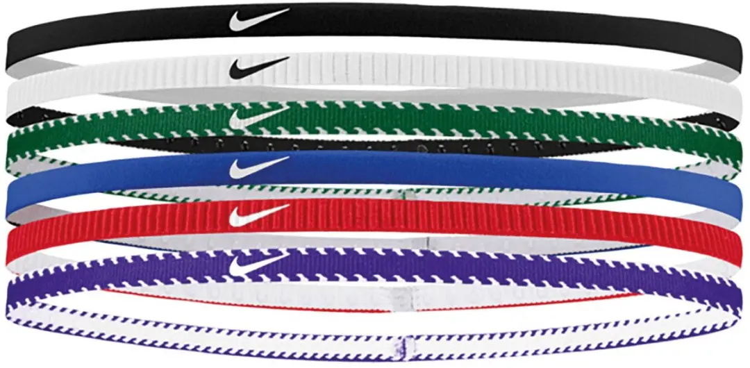 Nike Flex Classic Slim Haarbandjes - 6 Stuks - Multicolor