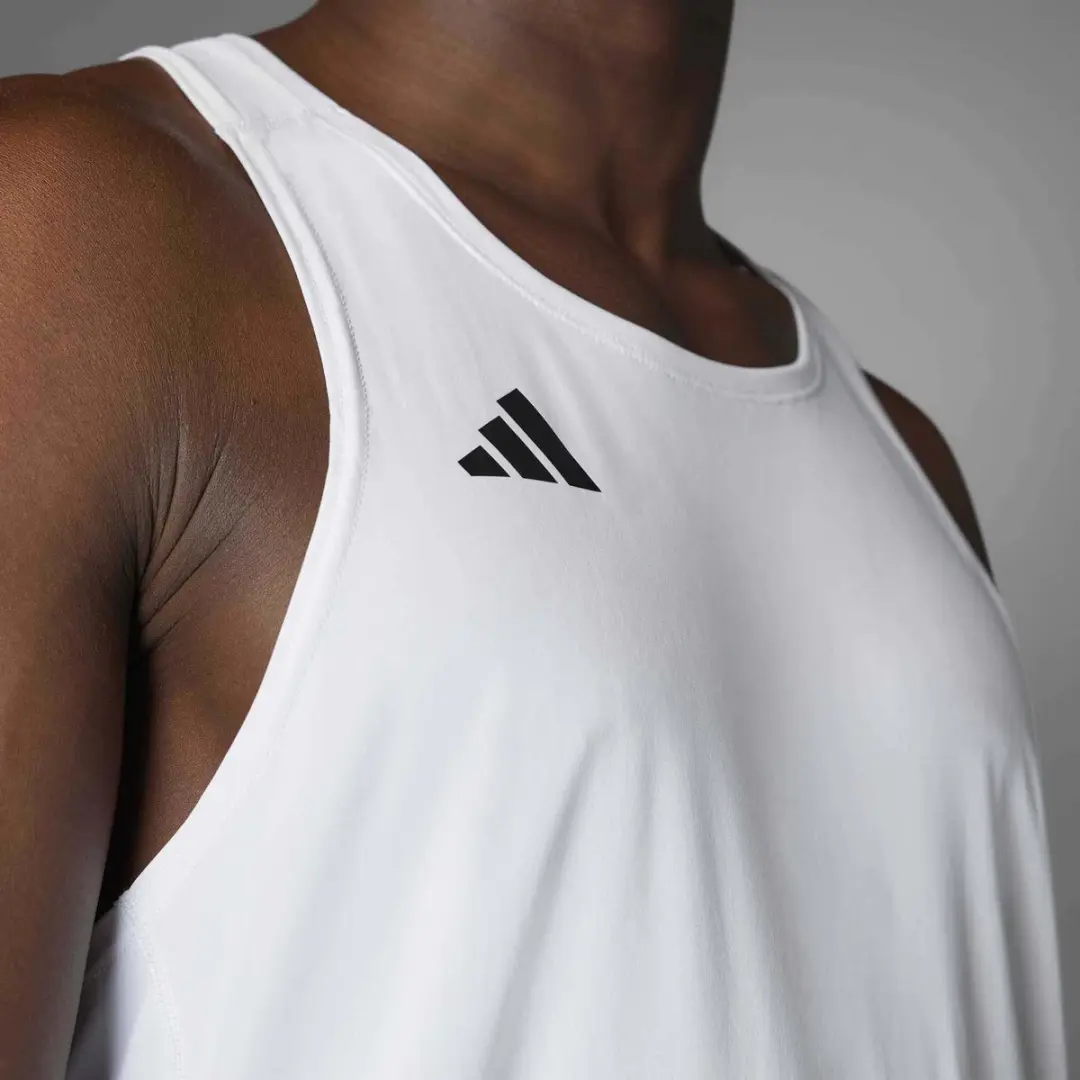 Adidas Adizero E Snglt Tanktop - Wit - S