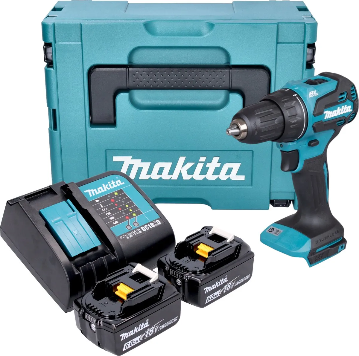 Makita DDF490SGJ Accuboormachine 18V 65Nm Borstelloos