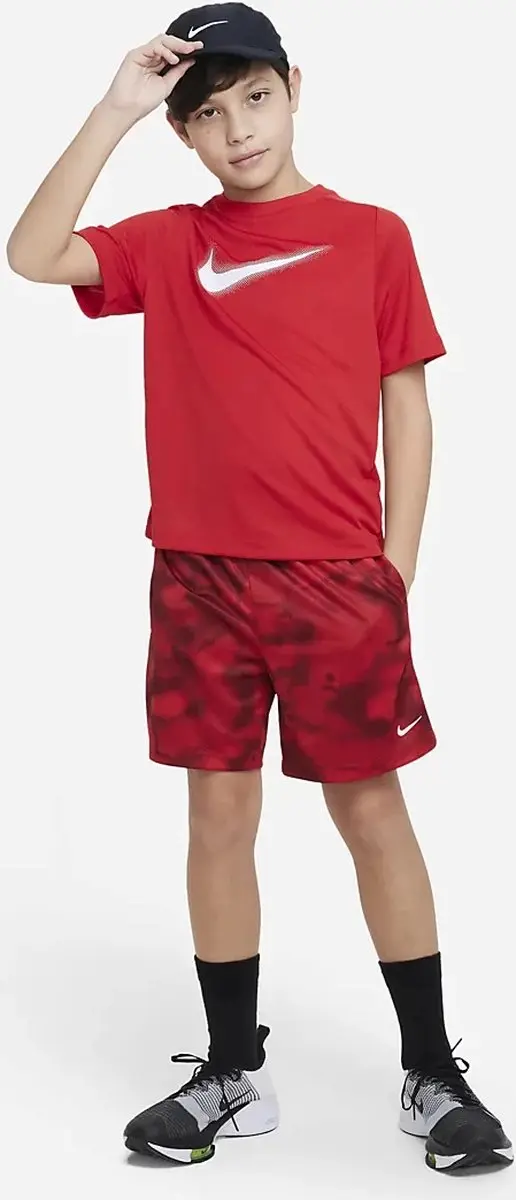 Nike Dri-FIT Multi+ Shirt Junior L - Rood/Wit - afbeelding 6 van 6