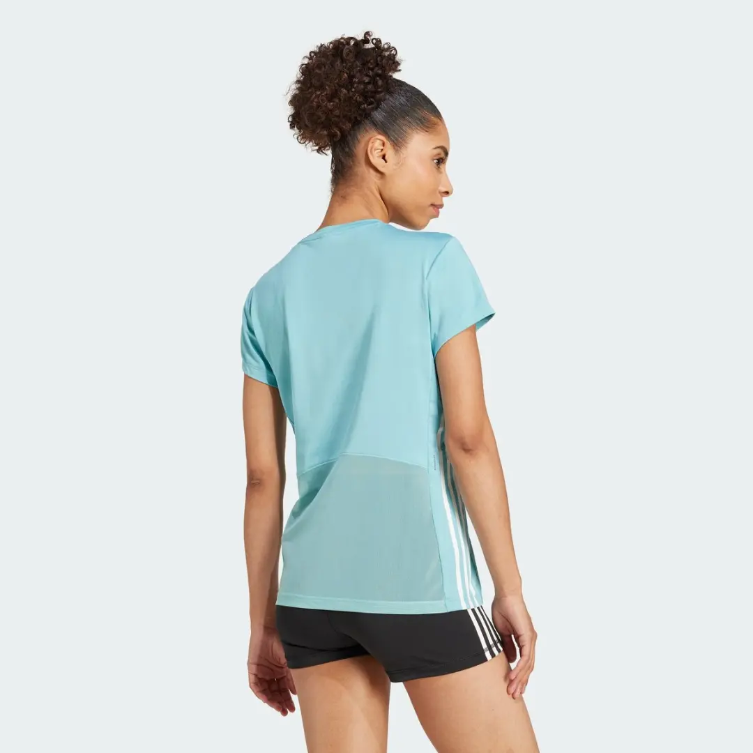 Adidas Performance Hyperglam Training T-shirt IX3251 - Dames XL - Turquoise