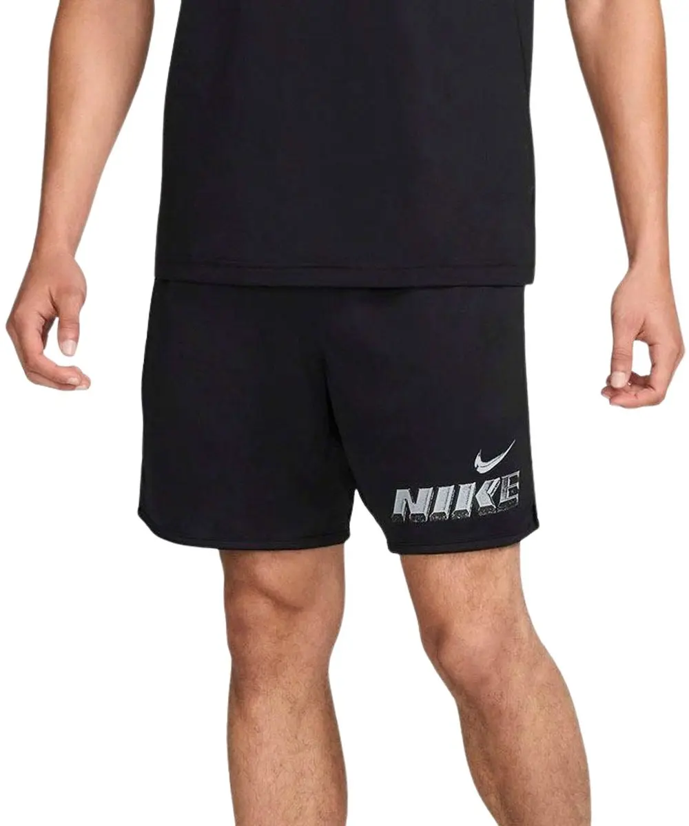 Nike Dri-FIT Totality Graphic Short Heren XL - Zwart/Wit