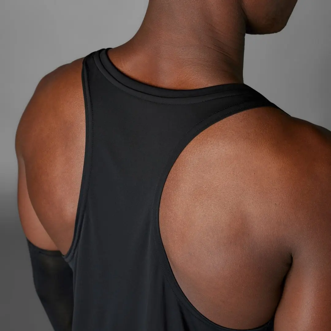 Adidas Adizero Tanktop Heren - XL - Zwart