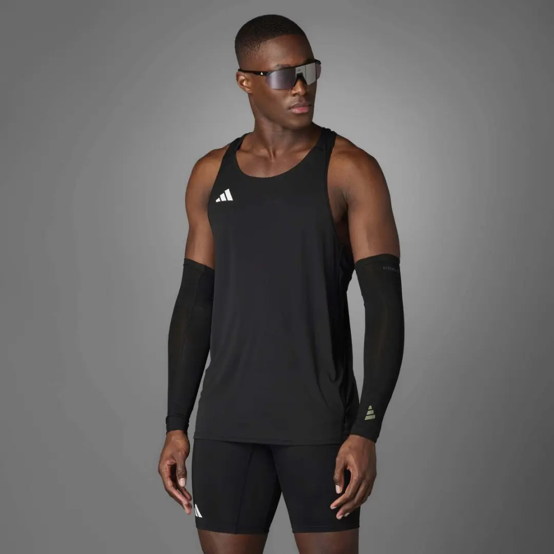 Adidas Adizero Tanktop Heren - XL - Zwart