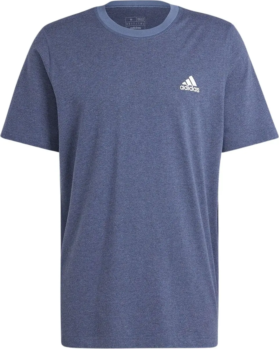 Adidas Seasonal Essential Melange Shirt - S - Blauw